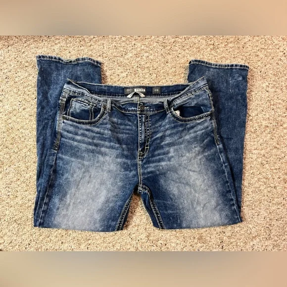 BKE Jeans Mens Bke Straight Leg Tyler Jeans 4r Style Rn 75720